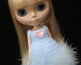 pdf pattern -Simple crochet dress for Blythe