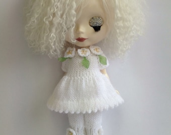 pdf knitting pattern - Blythe Blooming Lovely dress and bloomer set
