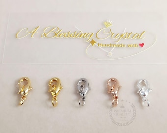 Rolled Gold Lobster Clasp: Oval Carabiner Trigger (9.8mm)