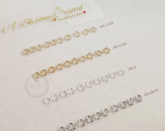 Rolled Gold Open Jump Rings: 3-6mm Jewelry Supply (20pcs)