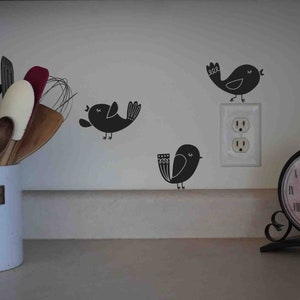 Song Bird Wall Decals Set of 3 image 1