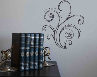 Celebrate Doodle Decal SMALL - Child Decor, Children's Room, Nursery Decal, Artistic Flair, Office Decor, Home Decor, Bedroom Decal,