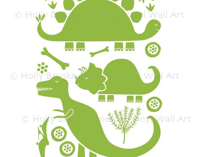Dinosaur Wall Decals Large set of 21 Etsy