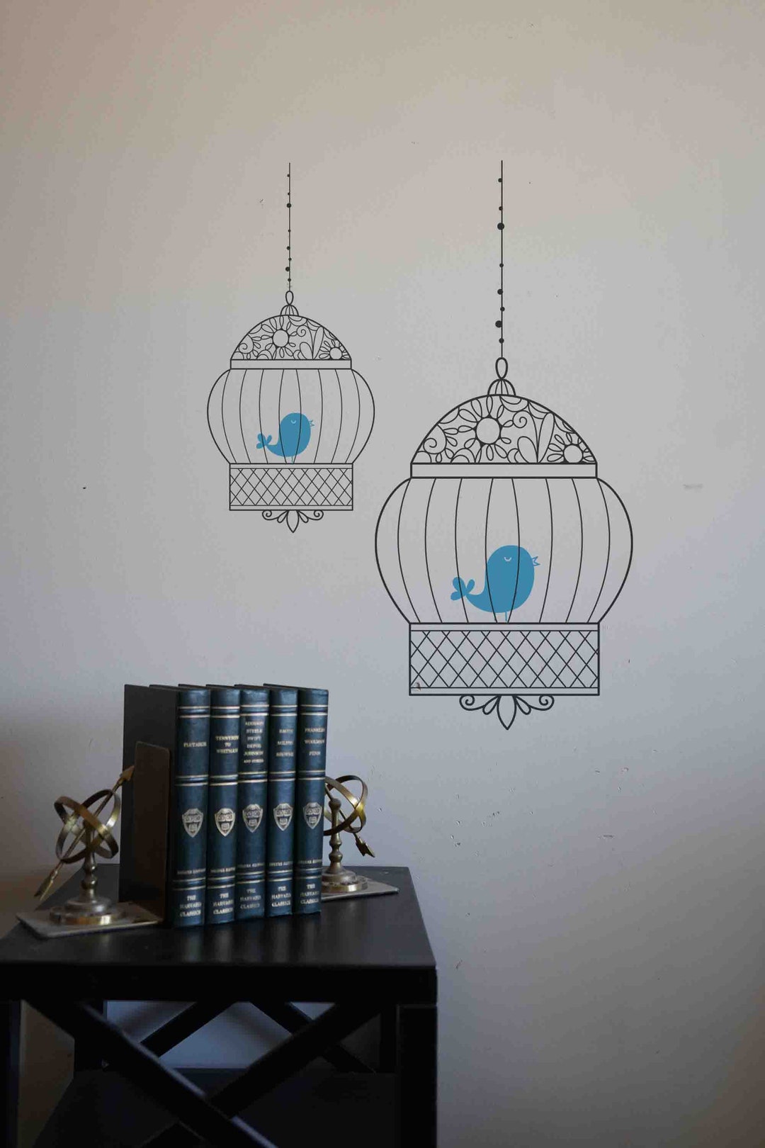 Fancy Bird Cage Vinyl Wall Decal Size MEDIUM Bird Bird Etsy
