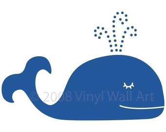 Whale Vinyl Wall Decal