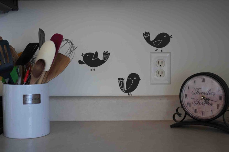 Song Bird Wall Decals Set of 3 image 1