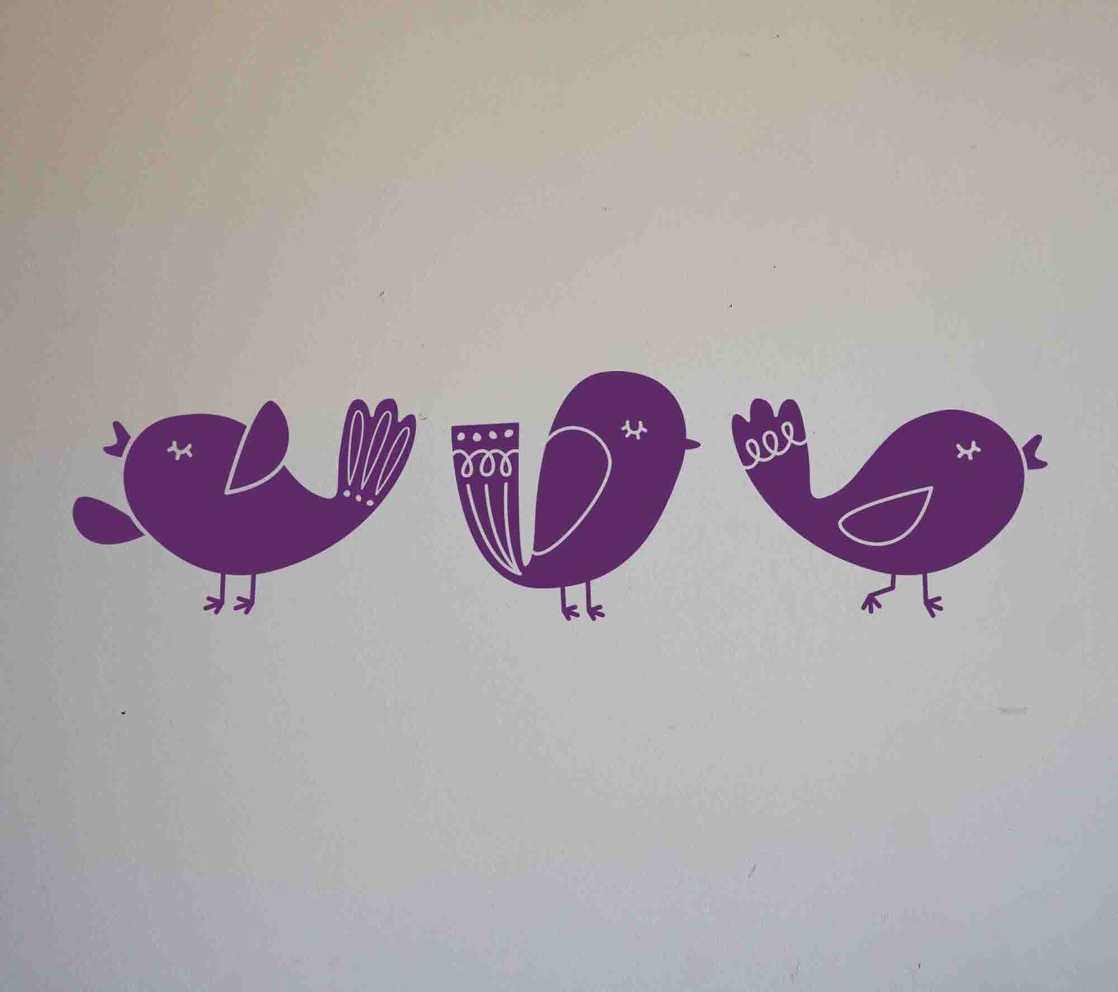 Song Bird Wall Decals set of 3 MEDIUM Etsy