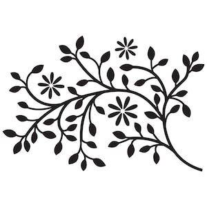 Leafy Branch Vinyl Wall Decal