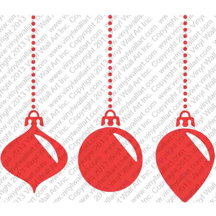Christmas Ornament Decal Set of 3 Size SMALL Christmas Etsy