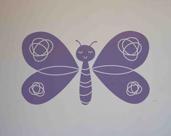 Butterfly Vinyl Decal: Child Decor, Children's Room, Nursery, Home Decor, Bedroom Decor, Butterfly Decor, Butterfly Design,