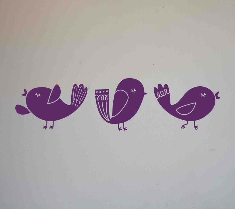 Song Bird Wall Decals Set of 3 image 3