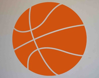 Basketball Vinyl Wall Decal - Children's Room Decor, Nursery Design, Little Boy Design, Teen Bedroom Decor, Sports Fan