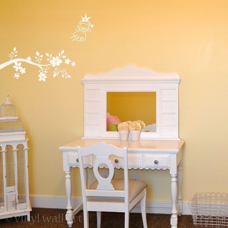 Fairy Princess Vinyl Wall Decal Size LARGE Little Girl Etsy