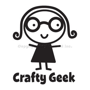 Crafty Geek Vinyl Decal -  Car Design, Laptop Sticker, Window Decal, Personalized Dec