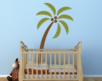 Palm Tree Vinyl Decal size MEDIUM - Home Decor, Office Decor, Bedroom Decal, Garden Design, Travel Design, Beach Decal, Hawaiian Decor