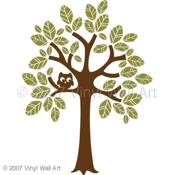 X-Large One or Two Color Tree Vinyl Decal
