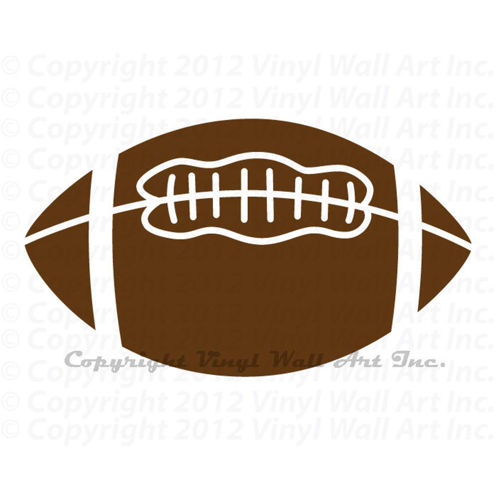 Football Vinyl Decal Size MEDIUM Sports Decor Bedroom Etsy Australia