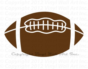 Football Vinyl Decal Size LARGE - Sports Decor, Bedroom Decor, Boys Decor, Teenager Decor, Childs bedroom, Teenage bedroom