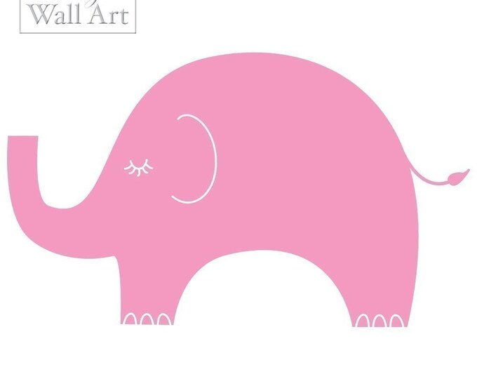 Large Elephant Wall Decal Vinyl Etsy