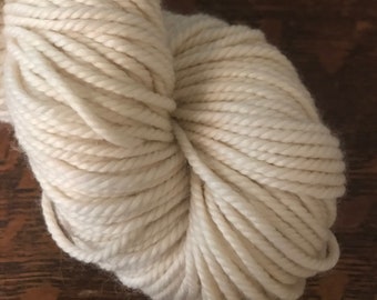 Filato di lana merino BULKY, filato non tinto, filato super grosso non tinto, filato nudo naturale ingombrante, filato di lana merino Ecru, Paul