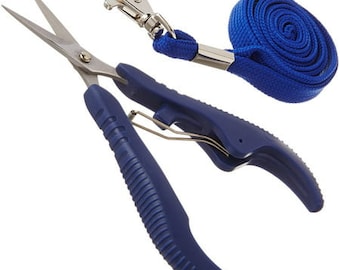 Tooltron 5" Embroidery Nippers with Lanyard and Japanese Stainless Steel Blades