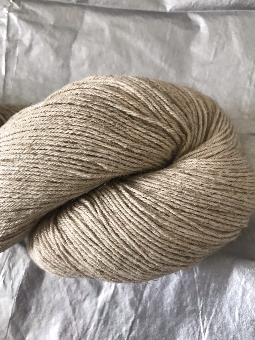 Organic Cotton Linen Yarn, Undyed Yarn, Fingering Weight Cotton Linen Yarn, Cotton Yarn, Linen