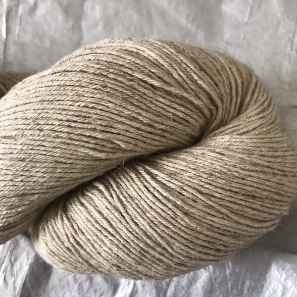 Organic Cotton Linen Yarn, Undyed Yarn, Fingering Weight Cotton Linen Yarn, Cotton Yarn, Linen Yarn, Fingering Yarn