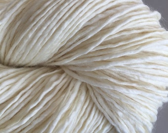 Filato di lana merino pettinata SW, filato singolo non tinto, filato di lana merino ecrù, filato singolo superlavabile 100 g / 199 iarde