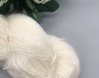 LACE Kid Mohair Silk Undyed Yarn Blank Base