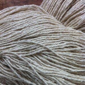 DK Silk Noil Yarn, Undyed Yarn, Silk yarn, Raw Bourette Silk Yarn, Natural Rustic Silk Yarn, Eco Friendly Yarn Tsumugi Silk Mulbury image 4