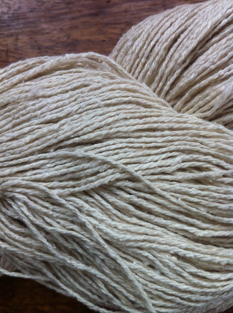 DK Silk Noil Yarn, Undyed Yarn, Silk yarn, Raw Bourette Silk Yarn, Natural Rustic Silk Yarn, Eco Friendly Yarn Tsumugi Silk Mulbury image 4