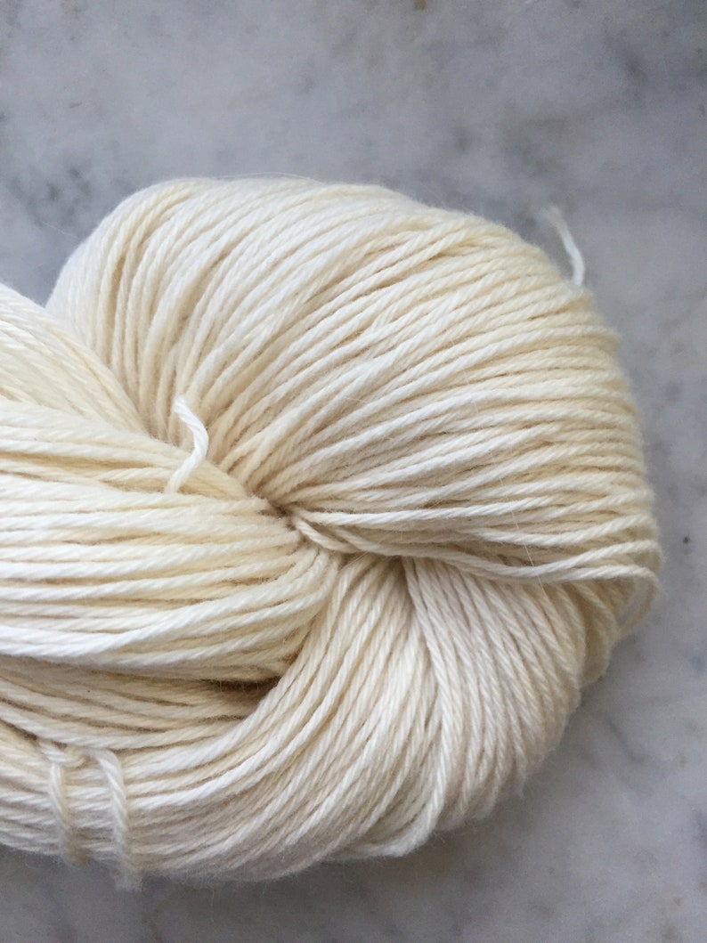 undyed sock yarn