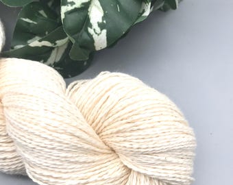 FINGERING Base de fil de coton Pima biologique non teint, fil végétalien pour chaussettes en coton naturel durable