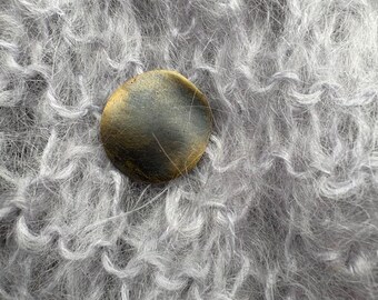 Circle Stud Buttons, Jul Designs Distressed Midcentury Modern Knitwear Fastener, Circular Shawl Jewelry Minimalist Sweater Closure