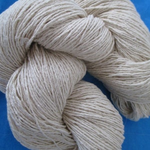 DK Silk Noil Yarn, Undyed Yarn, Silk yarn, Raw Bourette Silk Yarn, Natural Rustic Silk Yarn, Eco Friendly Yarn Tsumugi Silk Mulbury image 3