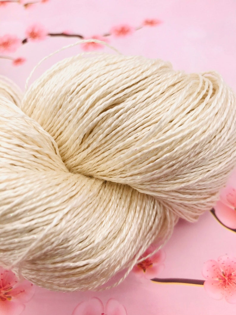 LACE Silk Bamboo Yarn Lace Silk Bamboo Gossamer Undyed Yarn Etsy