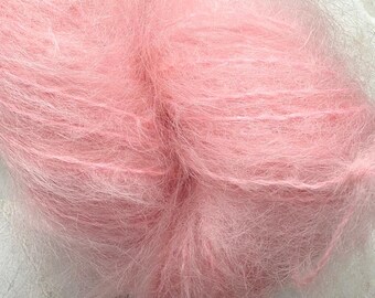 Princess Pink WORSTED Weight Premium Mohair Yarn 1.75 Oz 109 Yards