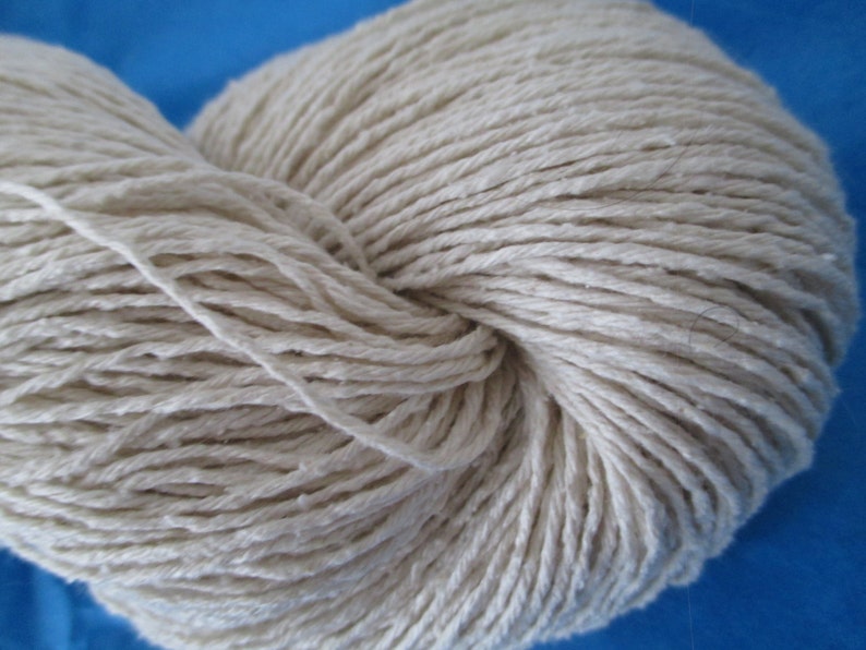 DK Silk Noil Yarn, Undyed Yarn, Silk yarn, Raw Bourette Silk Yarn, Natural Rustic Silk Yarn, Eco Friendly Yarn Tsumugi Silk Mulbury image 5