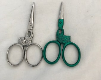 Small Swan Scissors, Swan Embroidery Scissors, Small Decorative Scissors 3.5", Cutting Tool, Gift Ideas