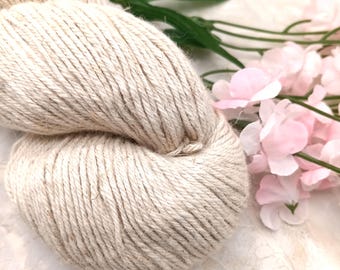 Filato grezzo naturale non tinto in cotone biologico DK