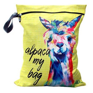 Craft Project Bag, Knitting Project Craft Storage Bag, Alpaca My Bag, Waterproof Bag, Zipper Project Bag, Yarn Storage Bag, Sweater Bag