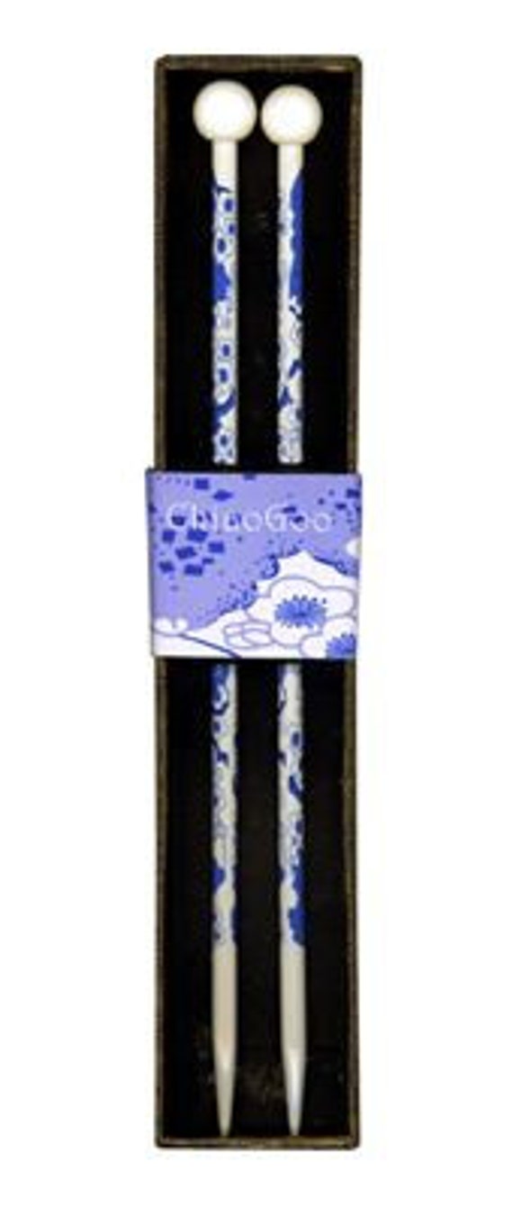 Aiguilles à tricoter fleur bleu ChiaoGoo, peint des aiguilles à ... Aiguilles à tricoter fleur bleu ChiaoGoo, peint des aiguilles à ...