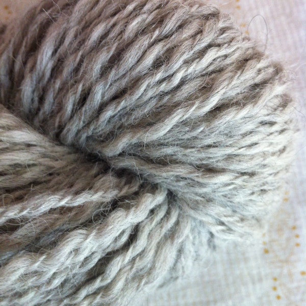 SPORT Alpaca Yarn Natural Silver Gray Undyed Yarn 3 Ply