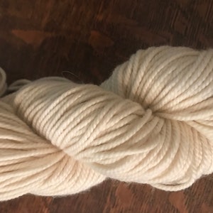 BULKY Merino Wool Yarn, Undyed Yarn, Undyed Super Chunky Yarn, Natural Bulky Bare Yarn Blank, Ecru Merino Wool Yarn, Paul image 8