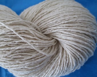 DK Silk Noil Yarn, Undyed Yarn, Silk yarn, Raw Bourette Silk Yarn, Natural Rustic Silk Yarn, Eco Friendly Yarn Tsumugi Silk Mulbury