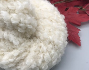 CHUNKY Peruvian Highland Wool and Alpaca Boucle Undyed Yarn