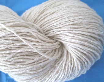 SPORT Silk Noil ongeverfd garen, natuurlijk rauw moerbei bourette zijdegaren, rustiek, milieuvriendelijk, Tsumugi