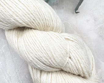 DK natuurlijk ivoor alpaca ongeverfd garen blanco basis