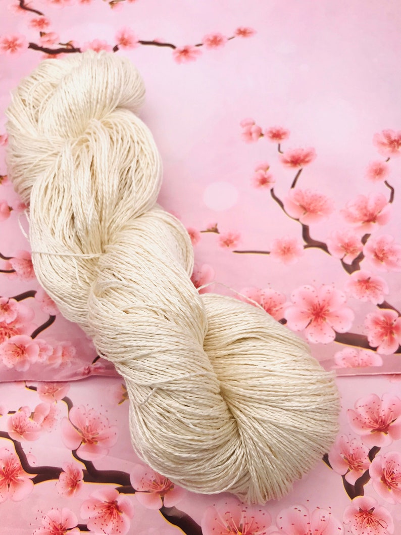 LACE Silk Bamboo Yarn Lace Silk Bamboo Gossamer Undyed Yarn Etsy