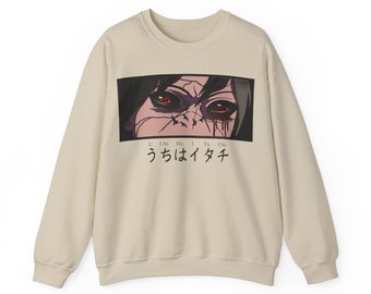 Itachi Uchiha Crew neck -Custom design reanimated version. Anime. Naruto. Shogun.